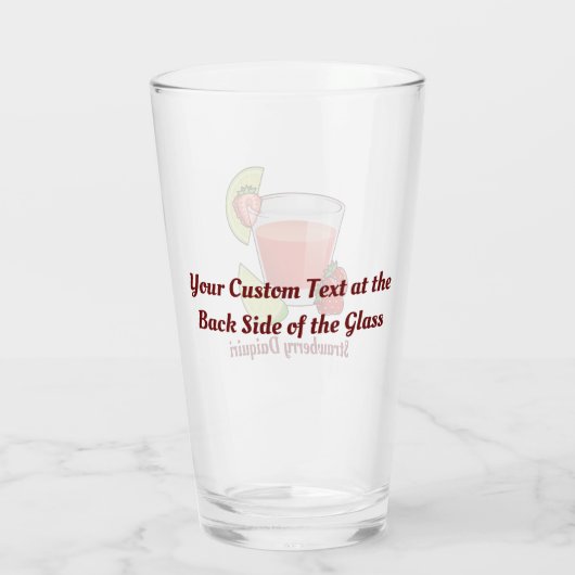 Aardbei Daiquiri Glass Glas (Achterkant)