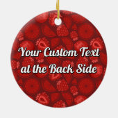 Aardbei Daiquiri-keramisch Ornament (Achterkant)