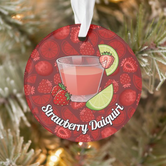 Aardbei Daiquiri Ornament (Boom)
