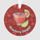 Aardbei Daiquiri Ornament (voorkant)