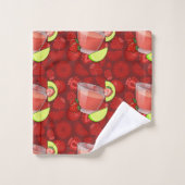 Aardbei Daiquiri Patroon Bad Handdoek (Wasdoekje)