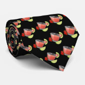 Aardbei Daiquiri Patroon Stropdas (Opgerold)