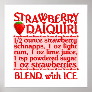 Aardbei Daiquiri poster