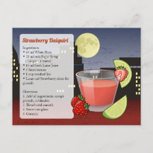Aardbei Daiquiri Recipe Kaart