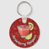 Aardbei Daiquiri Sleutelhanger (Voorkant)