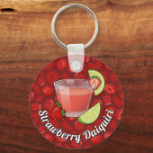 Aardbei Daiquiri Sleutelhanger (Voorkant)