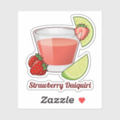 Aardbei Daiquiri Sticker (Vel)