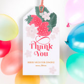 Aardbei Dank Je Beeri Veel Verjaardag Favoriet Cadeaulabel