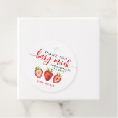 Aardbei Dank je Berry Much Girl's Birthday Bedankjes Labels (In situ)