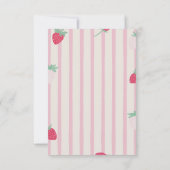 Aardbei Dank je Besjes Veel Dank je Kaart (Achterkant)