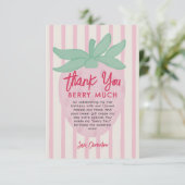 Aardbei Dank je heel erg Kaart (Staand voorkant)