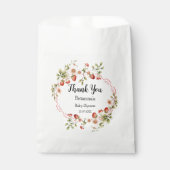 Aardbei Dank u-Baby shower gunstzakken Bedankzakje (Voorkant)