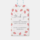 Aardbei Dank u Berry Favor Gift Labels Cadeaulabel (Voorkant)