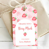 Aardbei Dank u Berry Veel Cadeau Labels Cadeaulabel