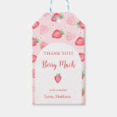 Aardbei Dank u Berry Veel Cadeau Labels Cadeaulabel (Voorkant)