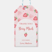Aardbei Dank u Berry Veel Cadeau Labels Cadeaulabel (Achterkant)