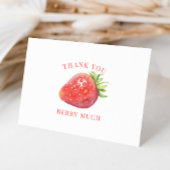 Aardbei Dank u Berry Veel dank u kaart