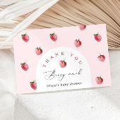 Aardbei Dank u bes Veel dank Kaart