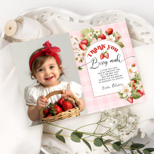 Aardbei dank u bessen veel kaart