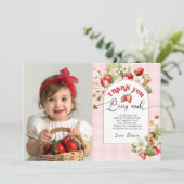 Aardbei dank u bessen veel kaart (Staand voorkant)