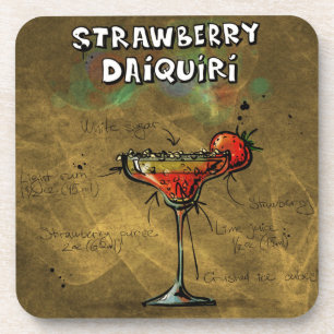 Aardbei Daquiri Cocktail Drink Onderzetter