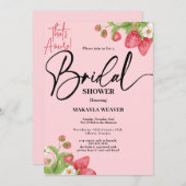 aardbei Dat is Amore Vrijgezellenfeest Kaart (Voorkant / Achterkant)