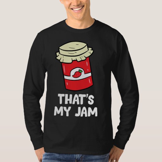 Aardbei Dat is mijn Jam Love Aardbei Jam T-shirt (Voorkant)