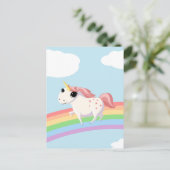 Aardbei de Unicorn Briefkaart (Staand voorkant)