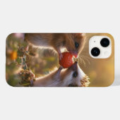 Aardbei delen - Schattige egel en muis Case-Mate iPhone Case (Achterkant (horizontaal))