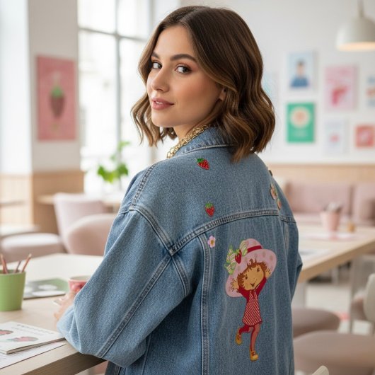 Aardbei Denim Jacket