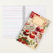 Aardbei Dessert Dreams: Een  Collage Notitieboek (Binnen)