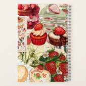 Aardbei Dessert Dreams: Een  Collage Notitieboek (Achterkant)