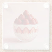 Aardbei dessert glazen onderzetter (Achterkant)