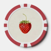 Aardbei (door Louis C.C. Krieger) Poker Chips (Voorkant)