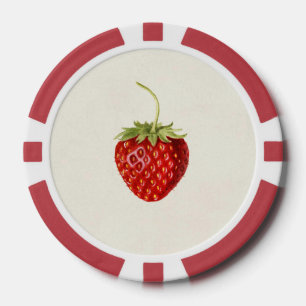 Aardbei (door Louis C.C. Krieger) Poker Chips