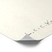 Aardbei (door Louis C.C. Krieger) Poster (Hoek)