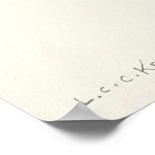 Aardbei (door Louis C.C. Krieger) Poster (Hoek)