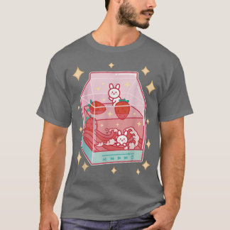 Aardbei Drink Kawaii Manga Anime Japan Gra T-shirt