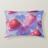 aardbei-druif-splash accent kussen (Voorkant)
