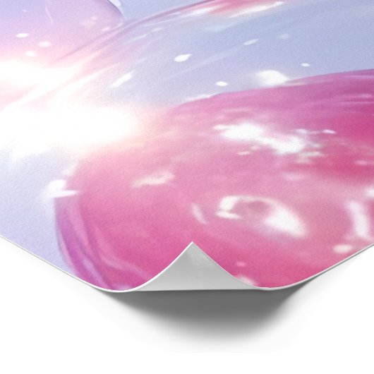 aardbei-druif-splash poster (Hoek)