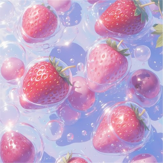 aardbei-druif-splash sticker (Voorkant)