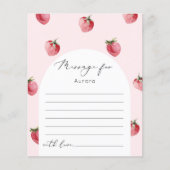 Aardbei eerste keer capsule berichtkaart (Voorkant)