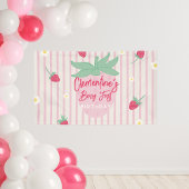 Aardbei Eerste Verjaardag Banner