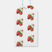 Aardbei | Eerste Verjaardag | Dank Je Verjaardag Cadeaulabel (Achterkant)