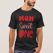 Aardbei Eerste Verjaardag Matching Mam Papa Kinder T-shirt (Voorkant)