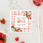 Aardbei Eerste Verjaardag Party Berry Servet (Insitu)