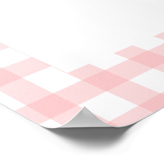 Aardbei Eerste Verjaardag Roze Berry Time Capsule Poster (Hoek)