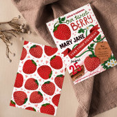 aardbei eerste verjaardag uitnodiging