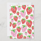 Aardbei eerste verjaardag van de Berry-Waterverf Kaart (Achterkant)