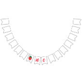 Aardbei eerste verjaardag vlaggetjes (Alle)